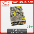 15VDC 4A Power Supply Switching 60W AC to DC